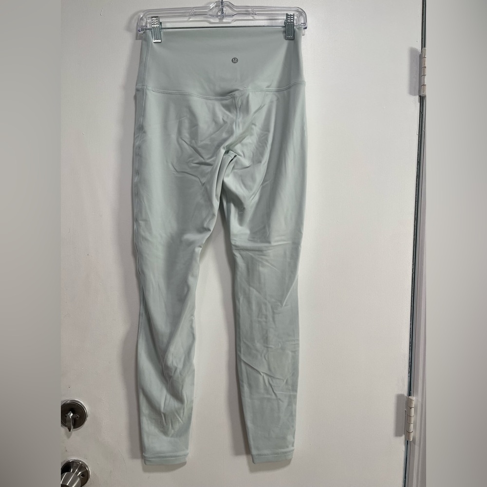 7/8 light blue double lined Lululemon align leggings. Brand new without tags